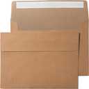 Pack It Chic - A7 Kraft Envelopes 5 X 7 (110 Count) Self Seal Envelopes for Wedding Invitations, Save the Date Cards, Graduation, Baby Shower, Photos, Greeting Cards, Mailings - 5 1/4" X 7 1/4"