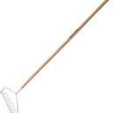 Berry&Bird 14 Tines Bow Rake for Gardening, 63-inch Garden Rakes Heavy Duty with Wooden Long Handle Stainless Steel Hard Rake for Lawn Loosening Soil, Weeding, Cleaning Leaves & Grass Cultivator Tool