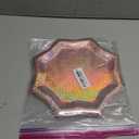 xo, Fetti Pink Holographic Starburst Foil Plates - 25 pcs | Happy Birthday Party Decorations, Holiday Party, Cool Cake Plates, Pink Bachelorette Disposable Party Plates (9 Inch)