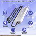 Idealy 150W 12V DC LED Power Supply, IP67 Waterproof Low Voltage Transformer LED Driver Adapter, 100-260V AC to 12V DC Converter for LED Strips, Outdoor Lights, CCTV Cameras & More