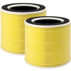 Nispira RP-AP089-F1 Replacement Filter For RENPHO Air purifier RP-AP089W / RP-AP089B RP-AP089S 4-in-1 True HEPA Activated Carbon, 2 Packs