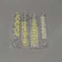 Heesch Necklace Hanger, Acrylic Necklace Holder, Necklace Organizer Wall Mount, Jewelry Hooks for Necklaces, Bracelets, Chains (4-pack Clear Short)