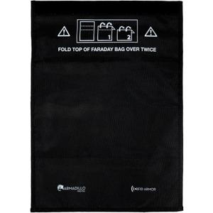 Faraday Pouch for Tablets, Phones and Car Keys - Faraday Bag Large - Car Key Blocking Pouch - RFID Signal Blocker - Anti-Tracking, Anti-Hacking Case