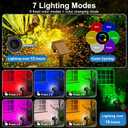 Tadyreal Solar Color Changing Spot Lights Outdoor Waterproof Colored RGB Solar Powered Landscape Lights for Yard 7 Lighting Modes Multicolor Solar Spotlights for Pathway Garden Outside (10 Pack)