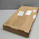 MEETION Ergonomic Keyboard and Mouse Combo, 2.4G Cordless Split Keyboard with Cushioned Palm Rest, Vertical Wireless Mousefor Windows/Mac Purple