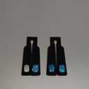 AMINOR 2 Pack Car Seats Hooks for Headrest, 2-in-1 Premium Leather Car Headrest Hanger with Metal Hooks, Car Seat Back Storage Hooks for Purses, Handbags, Phone (Black)