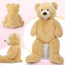 MaoGoLan Giant Teddy Bear Plush,39 inches Big Teddy Bear Stuffed Animal,Adorable Smiling Large Bear,Express Your Love Gift for Kids,Girlfriend,Baby Shower,Valentines Day,Christmas,Long Distance