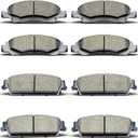 DYZJKWJW D1324 D1325 Front Rear Ceramic Brake Pads Set 8pcs Fit For 2008-2014 Toyota Highlander