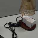 Candle Warmer Lamp with Dimmer & Timer, Adjustable Height for Jar Candles, Birthday Gifts for Mom Women Sister, Housewarming for New Home Decor, Wax Warmer with 2 Bulbs (Honey-Gold)