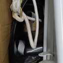 Toddler Swing with Soft Cushion, Foldable Indoor & Outdoor Baby Swing, Easy to Install & Store for Backyard Play (Black)