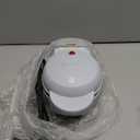 Baker's Friend 4 in 1 Mini Waffle Maker with Removable Plates, Set Includes Mini Pancake, Donut, Heart Shape Waffle Makers, Compact Size, Recipe Included, Blue