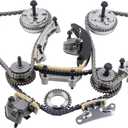 Autoexact 9-0753SVVT Engine Timing Chain Kit w/VVT Sprocket Fit for 2007-2022 2.8L 3.0L 3.6L V6 Chevy Buick Cadillac GMC Pontiac Saturn Traverse Enclave Impala Acadia Caprice Camaro SRX LaCrosse