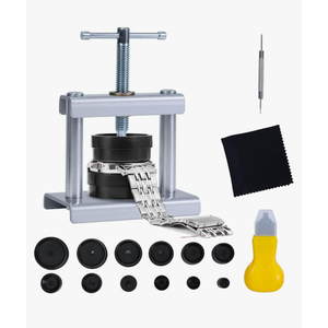 J6&H6 Watch Press Tool Set,Watch Back Case Closer for Closing the Cover , Watches Battery Replacement Tool Kit, Dismantling The Watchs Opener Case, Suitable for Watches Repair Kits with 16 to 50mm Circular Dials