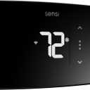 Sensi Lite Smart Thermostat, Programmable, WiFi, Easy DIY, Works With Alexa, ENERGY STAR Certified, ST25, Most Systems C-Wire Not Required, C-Wire needed with Heat/Cool Only & Heat Pump System – Black