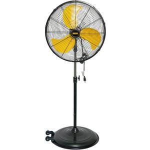 HiCFM 20 inch Pedestal Fan, 50 Tilting 3-Speed 5000 CFM High Velocity Stand Up Fan with 1/5 Powerful Motor for Commercial Industrial Warehouse Gym Garage - UL Safety Listed