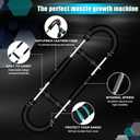 Twister Arm Trainer  6 Adjustable Resistance Levels (60-110 lbs), Stainless Steel, Ergonomic Arm & Chest Workout Equipment for Men & Women, Portable Home Gym with 2 Arm Sleeves