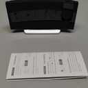 Projection Alarm Clock with FM Radio, USB Charging Port, 0-100% Dimmer, Dual Alarms, HD LED Display, 30 Preset Stations, Sleep Timer, 5 Alarm Sounds, Snooze, Curved Screen, Digital Clock for Bedroom (Blue)