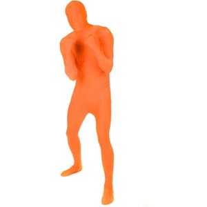 Morphsuits Full Body Costume Halloween Bodysuit, Spandex Bodysuit Costumes Adult, Morph Suits Adults, Mens Halloween Costumes (Large, Orange)
