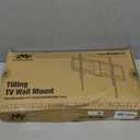Mounting Dream UL Listed TV Mount for Most 37-75 Inch TV, Universal Tilt TV Wall Mount Fit 16", 18", 24" Stud with Loading Capacity 132lbs, Max Vesa 600 x 400mm, Low Profile Flat Wall Mount Bracket