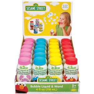 Little Kids Sesame Street 4-Ounce Bubbles Party Toy with Wand (Pack of 24), Model:1800