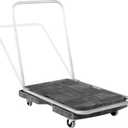 Rubbermaid Commercial Products Convertible Folding Utility Dolly/Cart/Platform Truck with wheels, 250 lbs Capacity, for Moving/Warehouse/Office
