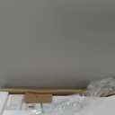 BAYKA Floating Shelves for Wall, 36 inches Long Wall Mounted Rustic Wood Shelves for Bathroom, Bedroom, Living Room, Kitchen, Office, Hanging Shelf for Books/Storage/Decor(White,Set of 2) (C. White - Modern Minimalist Style)