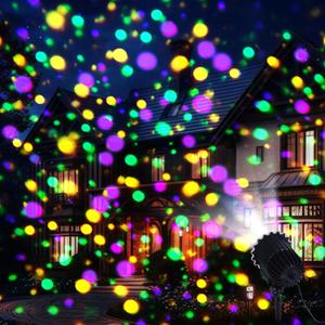Mardi Gras Holiday Projector Light with 1 Film Slides LED Projector Lights Outdoor Reflectors Waterproof Landscape Decorative Lighting Projection Lamp for Party ()