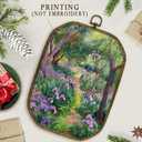 nvucamd French Country Floral Wall Art Decor Framed, Cottagecore Garden Octagon Canvas Prints Wall Art, Nature Forest Flower Landscape Hanging Decor for Farmhouse Bathroom Living Room Gallery, 10.2x7