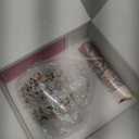 Initial Glass Cup for Women, 12oz Rose Double Walled Glass Coffee Mugs, Personalized Gifts for Women, Initial Coffee Tea Mug with Scarf, Birthday Wedding Gifts for Her Mom Teacher (ROSE-W)