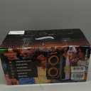 Portable Bluetooth Speaker: 240W Peak Powerful Loud Sound Deep Bass Wireless Boombox Large Subwoofer 15 Hours Battery Life Fast Charging with Led Light Show for Party Outdoor Camping Backyard (Black)