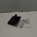 Modern Matte Black Recessed Toilet Paper Towel Holder Set Durable Metal Wall Mount for Space Saving Bathroom Design Stainless Steel Ring Rack for Hand Towels Included