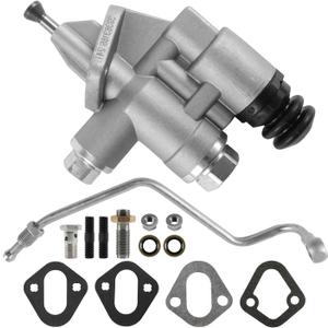 3936316 12V Fuel Lift Pump Kit With Gaskets and Line Compatible with Cummins Engine 6BT 5.9L Compatible with Dodge Ram Pickup Truck 2500 3500 1994 1995 1996 19997 1998