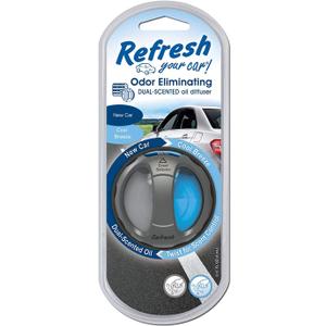 Refresh Your Car! E300865304 Dual Scent Diffuser, New Car/Cool Breeze