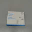 Sleep Headphones, Soft Earphones Wired for Sleeping, Sleep Earpbuds for Side Sleeping, in-Ear Headphones with Mic and Volume Control, Noise-Isolating, Travel, Relaxation (White) (10.8*9*2cm)