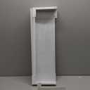 Gekufa 4FT(2FT + 2FT) Baseboard Heater Cover Set with Left & Right Endcaps, Galvanized Steel Slip-On Replacement Panels for Hydronic Water Systems, DIY Trim-to-Fit 4FT Baseboard Cover(White)