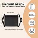 Shoe Dryer Bag: Laundry Bags Mesh Wash Bags - Laundry Shoe Bag For Washer And Dryer - Sneaker Dryer Bag - Dryer Door Shoe Net With Elastic Straps 15.7" X 15.7" Black(1 Pack)