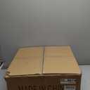 19.6'' Black Drum Chandelier 5-Light Modern White Fabric Chandeliers for Dining Room Adjustable Farmhouse Pendant Light Fixture for Kitchen Island Living Room Bedroom