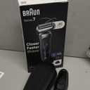 Braun Electric Shaver for Men, Series 7 7120s, Wet & Dry Shave, Turbo & Gentle Shaving Modes, Waterproof Foil Shaver, with Precision Trimmer, Space Grey (3 Piece Set)