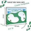 2 x Best Grandpa by Par Golf Papa Footprint Craft for Fathers Day, Christmas Gift, Kids Handprint Art Grandfather, Handprints, DIY Baby Toddler Keepsake, Golfer, Golf Lovers Memory Keepsake Par-FECT