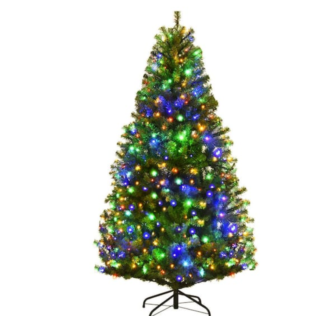 5 ft. Pre-Lit Artificial Christmas Tree with 150 LED Lights