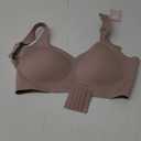 PoseFree Womens Seamless Wireless Supportive Bra Push Up Comfort Soft No Underwire Full Coverage T-Shirt Bra 2XL