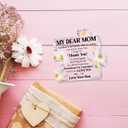 2 x Mom Appreciation Gifts from Son,Thank You Gifts for Moms Mother's Day Birthday Christmas,Unique Mother Gift Ideas,My Dear Mom Thank You Acrylic Puzzle Plaque