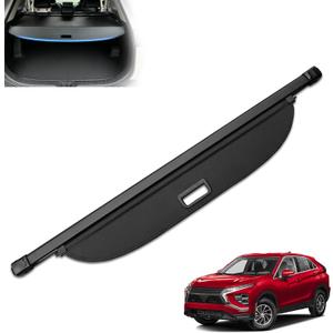 MIALUTY® Cargo Cover for 2017-2025 Mitsubishi Eclipse Cross Retractable Trunk Cover Eclipse Cross Accessories Anti-Peeping Anti-Theft Privacy Screen,Trunk Luggage Shield Shade Carbon Fiber Texture