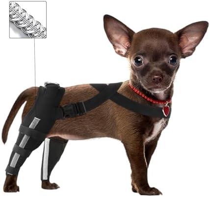 MROUEN Double Dog Leg Braces for Back Leg for Support,Double Dog Knee Brace for Torn Acl Hind Leg,Dog Acl Brace Hind Leg,Dog Brace for Acl Tear Back Leg,Knee Brace for Dogs Back Leg, XS