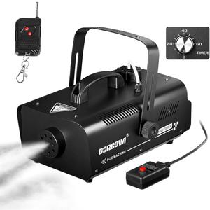 1000W Fog Machine with Timer, Wireless Remote, and Manual Control - Ideal for Halloween, Parties, Stage Performances, Concerts, and Clubs (BF-01)
