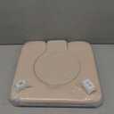 PU Commode Seat Cushion with Sponge Padded,C Shape Waterproof Soft Pad,Suitable for Bedside Commode Chairs,Raised Toilet Seats(Beige)