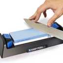 Sharp Pebble Complete Whetstone Knife Sharpening System  1000/6000 Grit Wet Stone Sharpener Kit with Built-In Angle Guides (15/17/20/22)  Beginner-Friendly