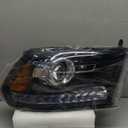 KarParts360 For 2016 2017 2018 2019 Ram 3500 Head Light Assembly Passenger Side w/Bulbs (Black Housing) Replaces CH2503289 CAPA Certified