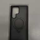 TORRAS 360 Spin Magnetic Stand for Samsung Galaxy S24 Ultra Case [Fit for Magsafe] Military Grade Shockproof Slim Protective S24 Ultra Case with Kickstand & Ring Holder, Ostand 360 Spin, Black