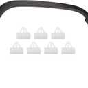 Dasbecan Front Right Fender Trim Fender Flare Compatible With Jeep Grand Cherokee 2011-2016 Replaces# CH1291106 1MP38RXFAE Fender Molding Wheel Arch Trim